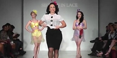 Desfile lingerie vintage deliciiosas