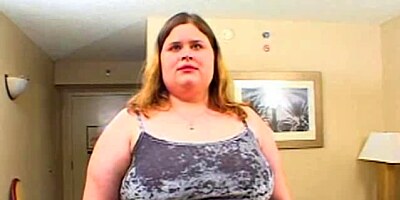 An ugly BBW whore fucked by a big black cock
