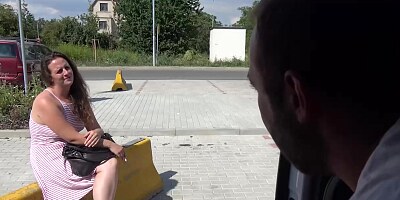Naive, amateur babe got fucked hard in the back of a van, during the day