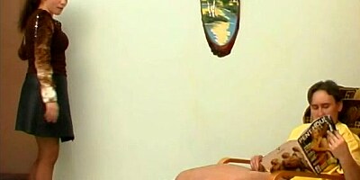Mommy helps her step-son