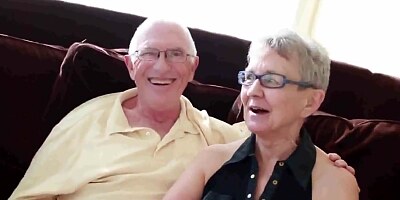 Grandma and grandpa with boy