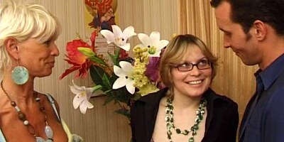 Threesome includes two horny and sexy mature babes