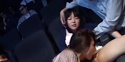 Fabulous Japanese whore Miharu Izawa, Akari Satsuki, Minako Uchida in Incredible Cunnilingus, Group Sex JAV clip