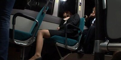 Momo Ogura hot Asian milf gets fucked on the bus