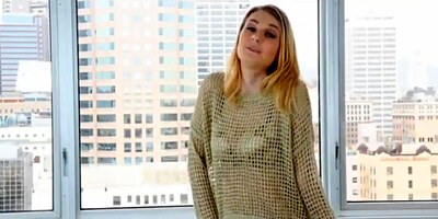 Gorgeous blonde teen loves to fuck
