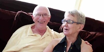 Elderly husband fucked with college girl man