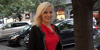 20-year-old Czech next door girl giving head in the car