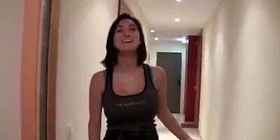 Busty Spanish Shower and Sex
