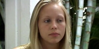 Teen blonde gets her holes fingered