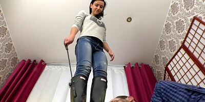 dirty wellies boots femdom