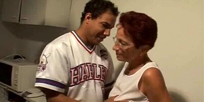 German granny and a younger fella