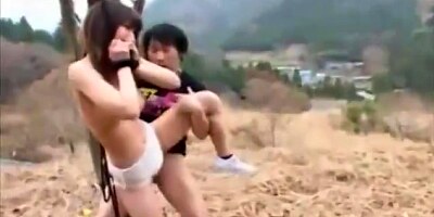 Diaper girl in public having sex