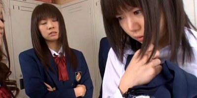 Anri Nonaka and Kurumi crazy Asian schoolgirls have sex