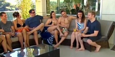 New young couple goes to a swingers party for the first time