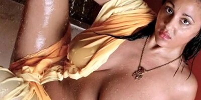 Busty Urmila aunty displays her big boobs in shower at Bhabhi Sex Tube