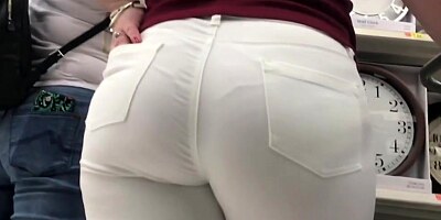 Italian fat ass white jeans