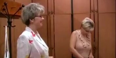 Russian moms Irina - Valia in the sauna