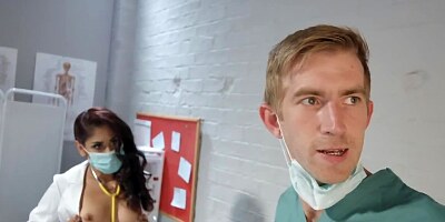 Lustful doctor and nurse forget about all rules and have sex