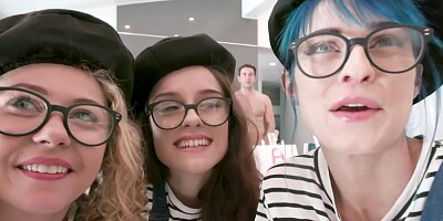 Lily Glee and Jewelz Blu invited Allie and her boyfriend to join them and have a foursome