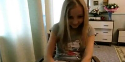 Sweet blonde college girl