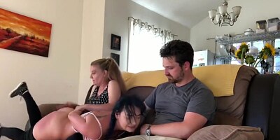 Naughty Step Sisters spanked