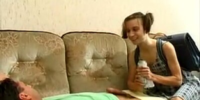 Schoolgirl get fucking