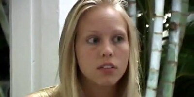 Cute college girl gets her ass and pussy fingered