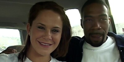 Aroused brunette, Savannah Stern is sucking fat, black dicks and getting fucked in many positions