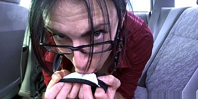 Livecam Peeing In A Public Parking Lot After Car Sex - KinkyFrenchies
