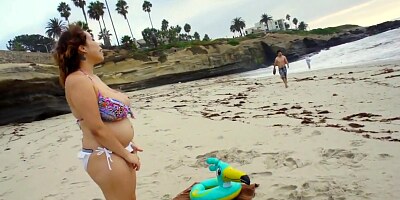 Hairy pregnant pussy fucking a 6inch penis