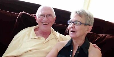 70 Couple Invites junior Man for a 3some