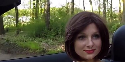Nasty German Amateur Outdoor Blowjob And Facial