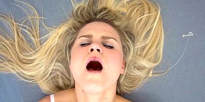Shy Blonde Experiences a Wild Orgasm