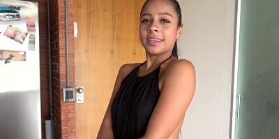 Tight young Colombian asshole stretched by a thick cock