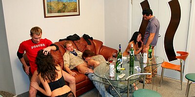 Incredibly hot students sex in the kitchen