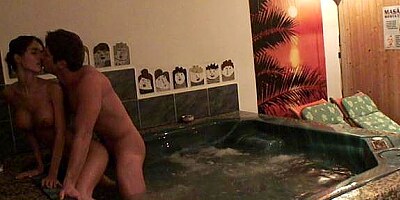 Me and my GF in the solarium