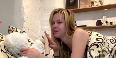 Blonde Teen, Morning Teddy Fucking