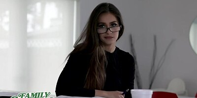 Horny Teen gets her Tight Pussy Creampied