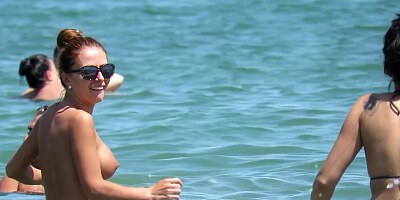SpyBeach Hot Amateurs Topless Voyeur Beach Sexy Big Tit