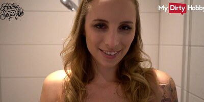 MyDirtyHobby - Horny party girl Hanna Secret creampied in the shower